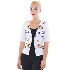 Abstract Dots And Line Pattern T- Shirt Abstract Dots And Line Pattern T- Shirt Cropped Button Cardigan by EnriqueJohnson