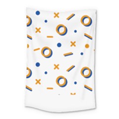 Abstract Dots And Line Pattern T- Shirt Abstract Dots And Line Pattern T- Shirt Small Tapestry by EnriqueJohnson