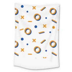 Abstract Dots And Line Pattern T- Shirt Abstract Dots And Line Pattern T- Shirt Large Tapestry by EnriqueJohnson