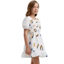 Abstract Dots And Line Pattern T- Shirt Abstract Dots And Line Pattern T- Shirt Kids  Short Sleeve Dolly Dress View3