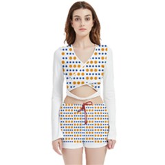 Abstract Dots Pattern T- Shirt Abstract Dots Pattern T- Shirt Velvet Wrap Crop Top And Shorts Set by EnriqueJohnson