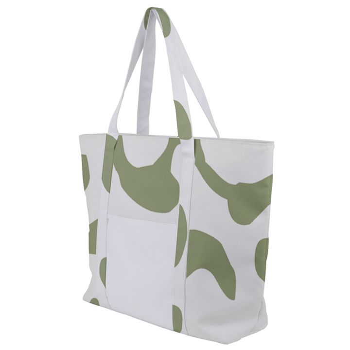 Abstract Pattern Green Swirl T- Shirt Abstract Pattern Green Swirl T- Shirt Zip Up Canvas Bag