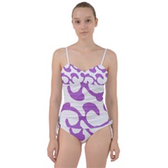 Abstract Pattern Purple Swirl T- Shirt Abstract Pattern Purple Swirl T- Shirt Sweetheart Tankini Set by EnriqueJohnson