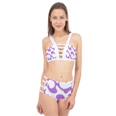 Abstract Pattern Purple Swirl T- Shirt Abstract Pattern Purple Swirl T- Shirt Cage Up Bikini Set by EnriqueJohnson