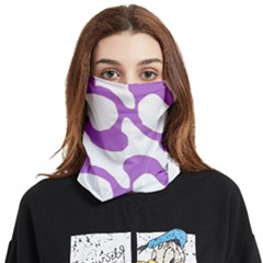 Abstract Pattern Purple Swirl T- Shirt Abstract Pattern Purple Swirl T- Shirt Face Covering Bandana (two Sides)