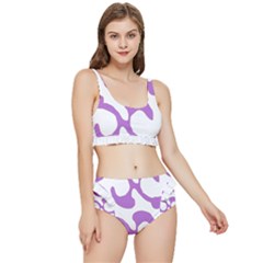 Abstract Pattern Purple Swirl T- Shirt Abstract Pattern Purple Swirl T- Shirt Frilly Bikini Set by EnriqueJohnson