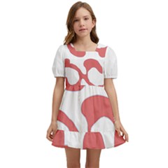 Abstract Pattern Red Swirl T- Shirt Abstract Pattern Red Swirl T- Shirt Kids  Short Sleeve Dolly Dress by EnriqueJohnson