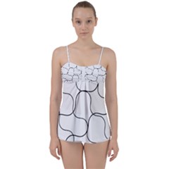 Abstract Pattern T- Shirt Abstract Pattern2 Babydoll Tankini Set