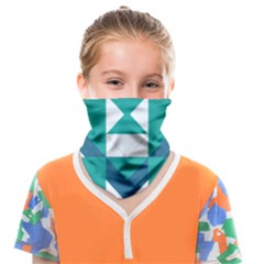 Abstract Pattern T- Shirt Hourglass Pattern Face Covering Bandana (kids) by EnriqueJohnson