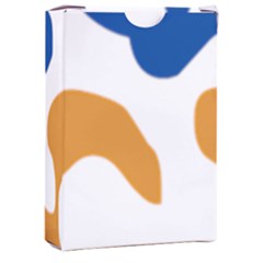 Abstract Swirl Gold And Blue Pattern T- Shirt Abstract Swirl Gold And Blue Pattern T- Shirt Playing Cards Single Design (rectangle) With Custom Box