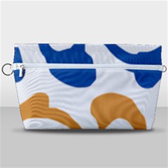 Abstract Swirl Gold And Blue Pattern T- Shirt Abstract Swirl Gold And Blue Pattern T- Shirt Handbag Organizer