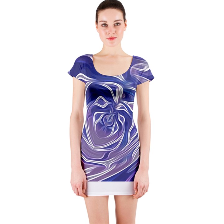 Abstract T- Shirt Abstract Colourful Aesthetic Beautiful Dream Love Romantic Retro Dark Design Vinta Short Sleeve Bodycon Dress