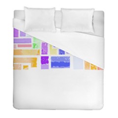 Abstract T- Shirt Blockage T- Shirt Duvet Cover (full/ Double Size)