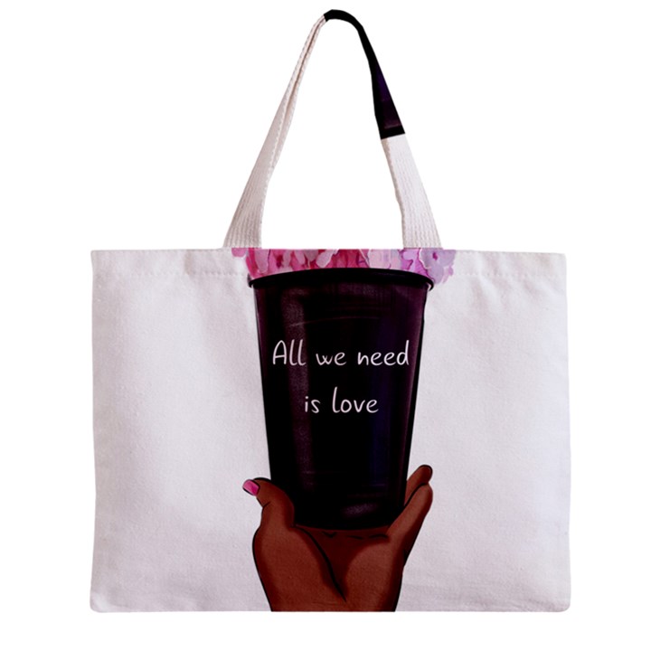 All You Need Is Love 1 Zipper Mini Tote Bag