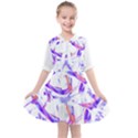 Abstract T- Shirt Entangled In Chaos T- Shirt Kids  All Frills Chiffon Dress View1