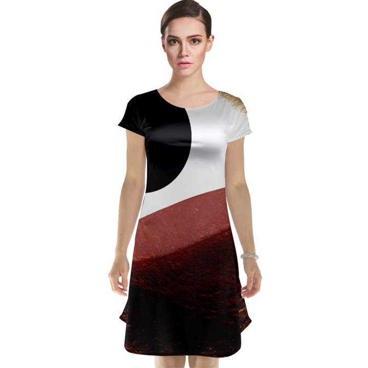 Abstract T- Shirt Fire Desert T- Shirt Cap Sleeve Nightdress