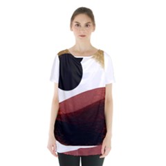 Abstract T- Shirt Fire Desert T- Shirt Skirt Hem Sports Top by EnriqueJohnson