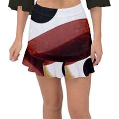 Abstract T- Shirt Fire Desert T- Shirt Fishtail Mini Chiffon Skirt by EnriqueJohnson