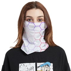 Abstract T- Shirt Honeycomb Pattern 7 Face Covering Bandana (two Sides) by EnriqueJohnson