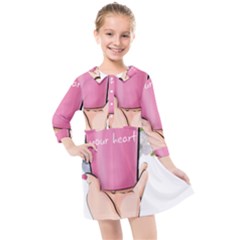 1 Kids  Quarter Sleeve Shirt Dress by SychEva