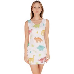 Animals Dinosaurs T-rex Pattern Bodycon Dress by Pakjumat