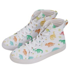 Animals Dinosaurs T-rex Pattern Men s Hi-top Skate Sneakers by Pakjumat