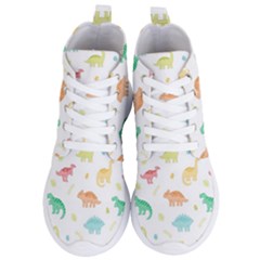 Animals Dinosaurs T-rex Pattern Women s Lightweight High Top Sneakers by Pakjumat