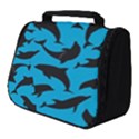 Dolphin Silhouette Pattern Full Print Travel Pouch (Small) View1