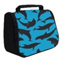 Dolphin Silhouette Pattern Full Print Travel Pouch (Small) View2