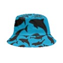 Dolphin Silhouette Pattern Inside Out Bucket Hat View4