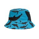 Dolphin Silhouette Pattern Inside Out Bucket Hat View5