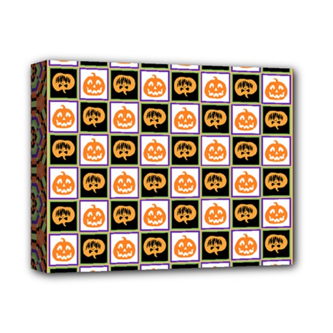 Lantern Chess Halloween Deluxe Canvas 14  X 11  (stretched) by Pakjumat