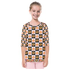 Lantern Chess Halloween Kids  Quarter Sleeve Raglan T-shirt