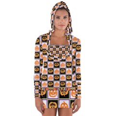 Lantern Chess Halloween Long Sleeve Hooded T-shirt