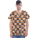 Lantern Chess Halloween Men s V-Neck Scrub Top View1