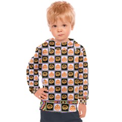 Lantern Chess Halloween Kids  Hooded Pullover by Pakjumat