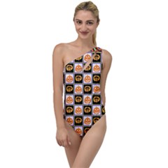 Lantern Chess Halloween To One Side Swimsuit by Pakjumat