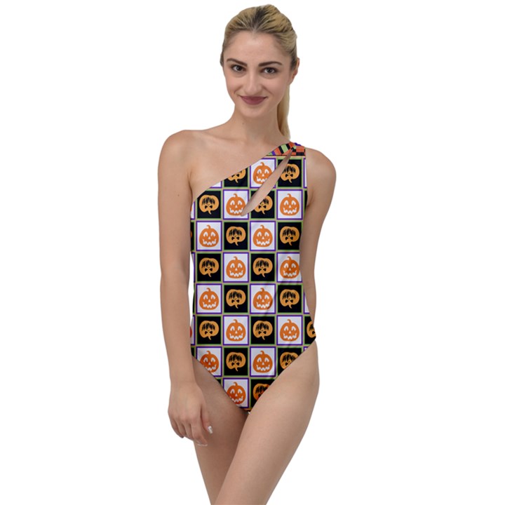 Lantern Chess Halloween To One Side Swimsuit