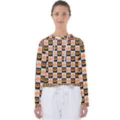 Lantern Chess Halloween Women s Slouchy Sweat by Pakjumat