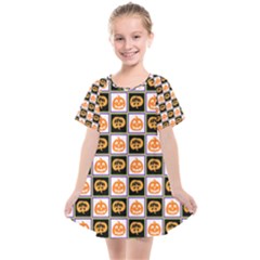 Lantern Chess Halloween Kids  Smock Dress