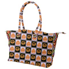 Lantern Chess Halloween Canvas Shoulder Bag