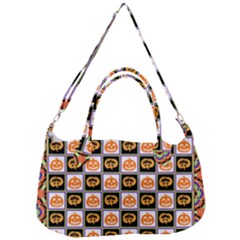 Lantern Chess Halloween Removable Strap Handbag