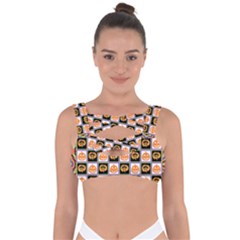 Lantern Chess Halloween Bandaged Up Bikini Top