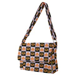 Lantern Chess Halloween Full Print Messenger Bag (m) by Pakjumat