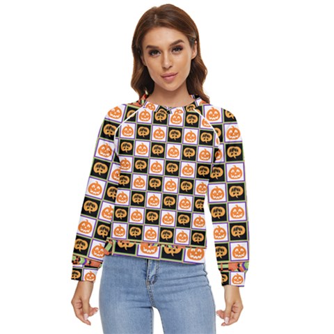 Lantern Chess Halloween Women s Long Sleeve Raglan T-shirt by Pakjumat