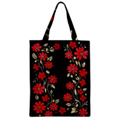 Pattern Flowers Design Nature Zipper Classic Tote Bag by Pakjumat