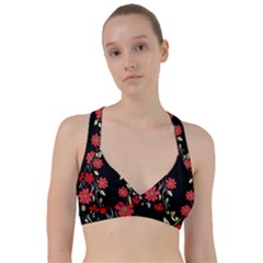 Pattern Flowers Design Nature Sweetheart Sports Bra by Pakjumat