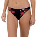 Pattern Flowers Design Nature Band Bikini Bottoms View1