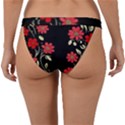 Pattern Flowers Design Nature Band Bikini Bottoms View2