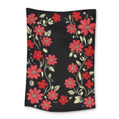 Pattern Flowers Design Nature Small Tapestry